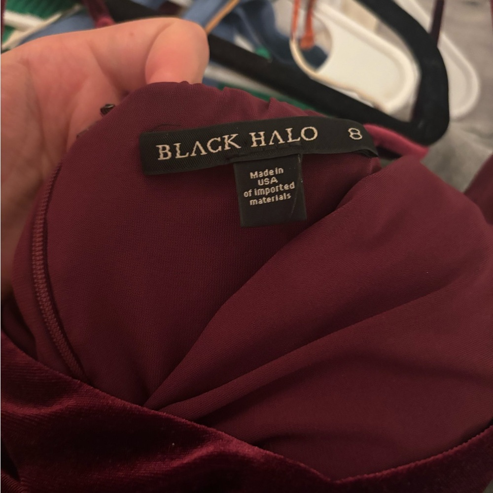 Black Halo Bowery Sheath Maroon View 4